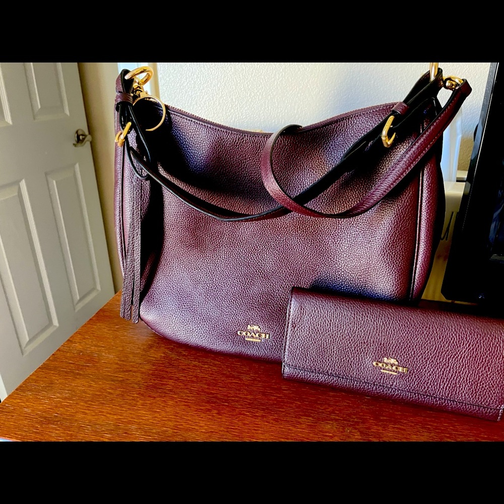 Coach  Sutton Bag & Matching Wallet In Mer…